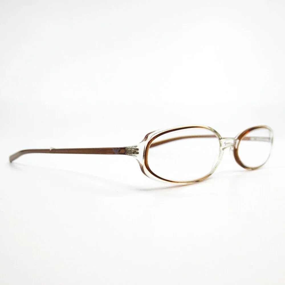 Emporio Armani EA9017 JG9 Eyeglasses Frames Brown clear Oval Full Rim 49-17-135